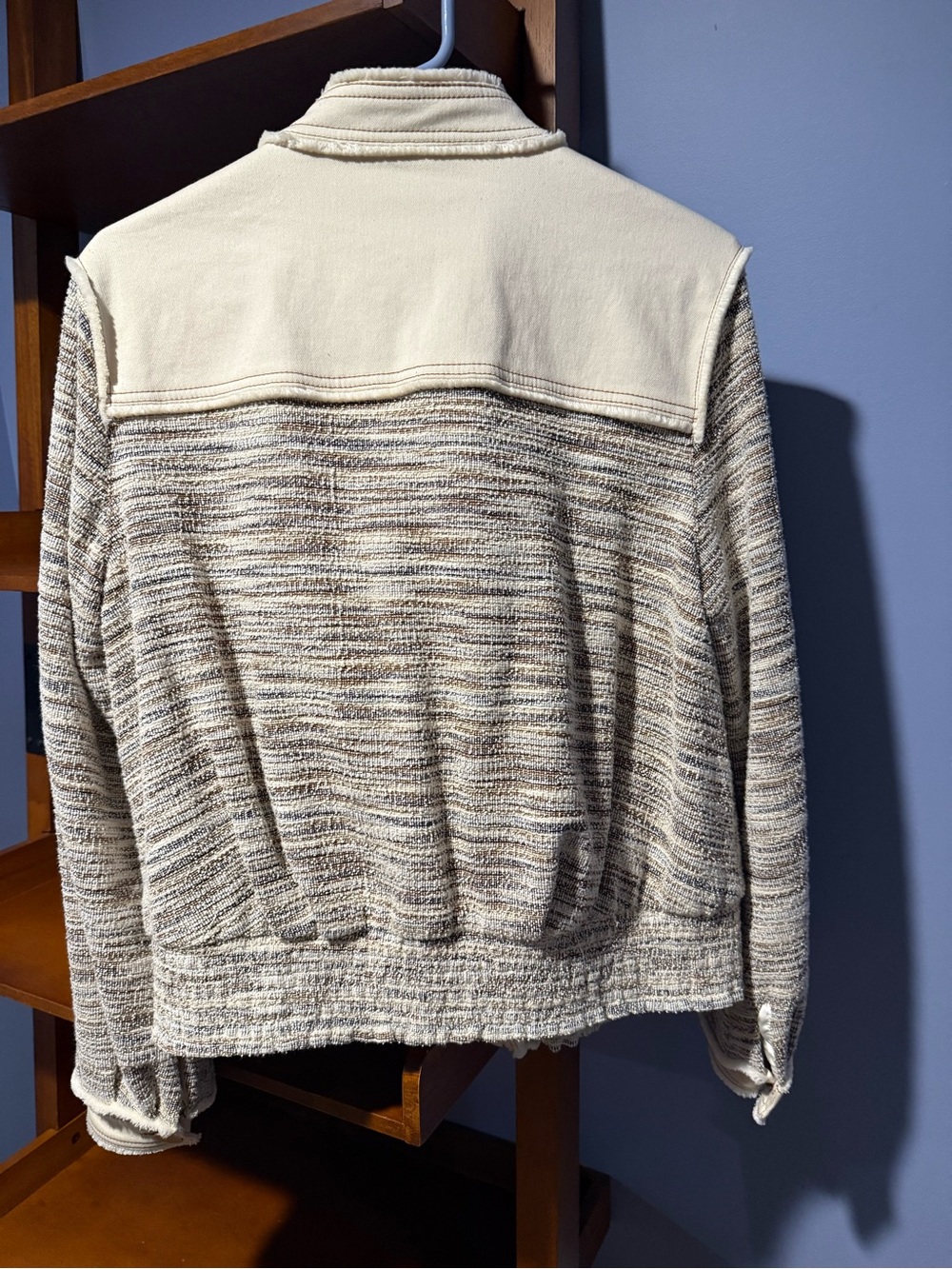 Liverpool Two-Tone Cream Textured Utility Jacket - Picture 2 of 4